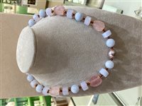 Collana Giadan Donna in Argento CAR395  ACQUAMARINA CALCEDONIO MORGANITE - CAR395  ACQUAMARINA CALCEDONIO MORGANITE